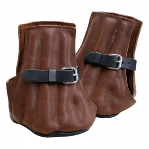 Les chaussons de saillie en cuir sont sp&eacute;cialement...